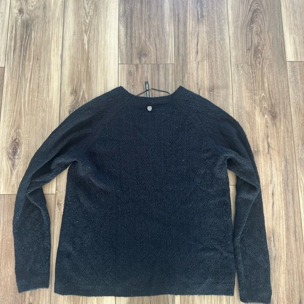 Kuhl womens black sweater size large